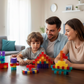 Conjunto de blocos de construção magnéticos para crianças