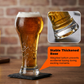Copo de cerveja de grande capacidade com relevo ornamentado