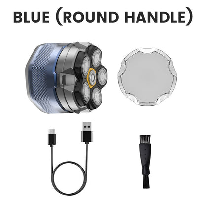Kit de Barbeador 6D à Prova d'Água para Homens Calvos