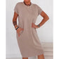 🌺 O produto mais vendido do verão -50 % 💐 Vestido casual de manga curta para mulhe