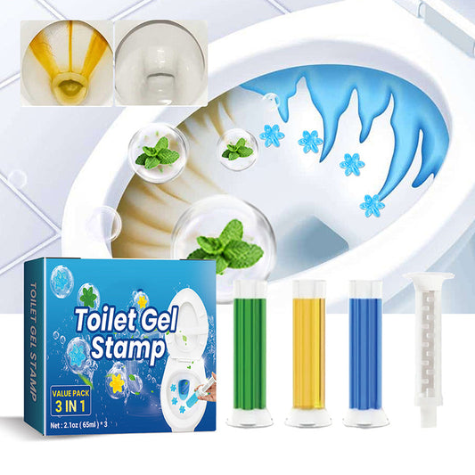 🔥🔥Kit com 3 unidades de Gel Higiênico com Estampa de Flores 42 | 6 Aromas Frescos | Limpador Desodorizante de Longa Duração para Banheiro