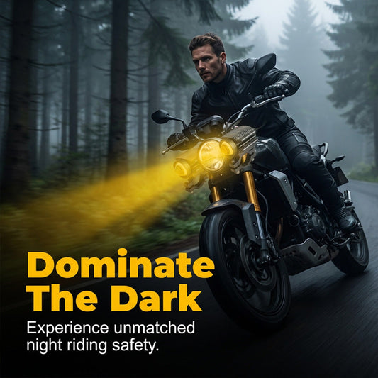 📢📢50% DE DESCONTO!! ⏰Farol auxiliar universal de LED para motocicleta, bicolor