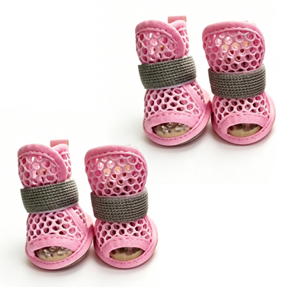 🐶Sapatos para cães em malha respirável e antiderrapantes