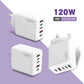 🔥 🔥 Carregador rápido de 120 W com 5 portas🔥