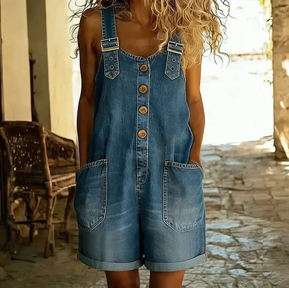 ⌛Oferta por tempo limitado - Macacão jeans casual feminino