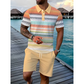 👕🏖️ Conjunto masculino verão camisa + bermuda – leve, elegante e respirável