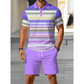 👕🏖️ Conjunto masculino verão camisa + bermuda – leve, elegante e respirável