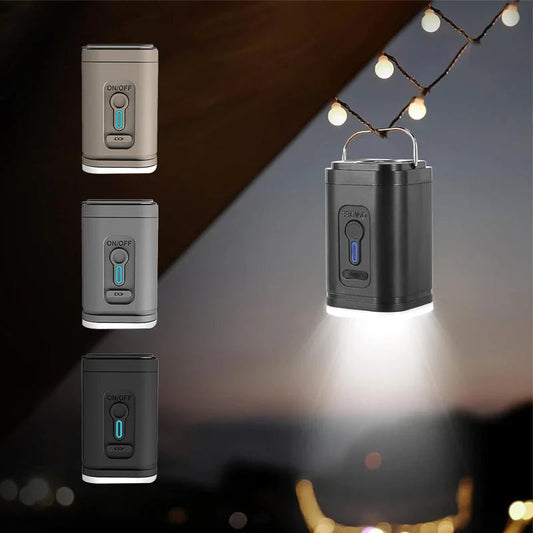🏕️ Bomba de ar recarregável para camping – Luz LED, Inflação rápida, Compacta – Pagamento na entrega 🔋