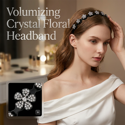 💥Conjunto de Tiara Ondulada com Cristais - Acessório de Cabelo Leve, Antiderrapante e Feminino, com Faixa Ondulada e Detalhes em Cristais Brilhantes para Casamentos e Uso Diário, Item Feminino e Delicado