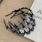 💥Conjunto de Tiara Ondulada com Cristais - Acessório de Cabelo Leve, Antiderrapante e Feminino, com Faixa Ondulada e Detalhes em Cristais Brilhantes para Casamentos e Uso Diário, Item Feminino e Delicado