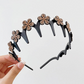 💥Conjunto de Tiara Ondulada com Cristais - Acessório de Cabelo Leve, Antiderrapante e Feminino, com Faixa Ondulada e Detalhes em Cristais Brilhantes para Casamentos e Uso Diário, Item Feminino e Delicado