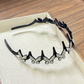 💥Conjunto de Tiara Ondulada com Cristais - Acessório de Cabelo Leve, Antiderrapante e Feminino, com Faixa Ondulada e Detalhes em Cristais Brilhantes para Casamentos e Uso Diário, Item Feminino e Delicado