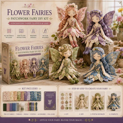 🧵Coleção de Patchwork de Fadas para Faça Você Mesmo