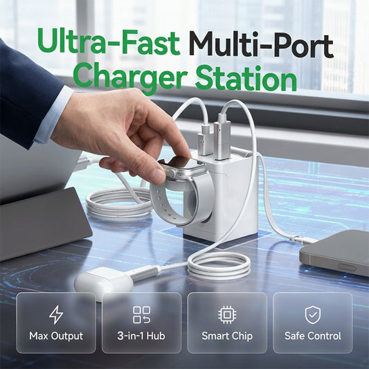 🔥🔥Estação de carregador USB multiportas portátil🔥