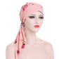 📢📢50% DE DESCONTO!! ⏰Turbante/Lenço de Cabeça Floral Feminino Pré-Amarrado