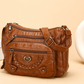 👜50% DE DESCONTO! ✨ Bolsa tiracolo em couro PU macio – vários bolsos, compartimento principal espaçoso e alça ajustável, 4 cores 👜✨