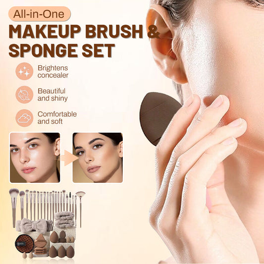 ✨✨Conjunto completo de pincéis e esponjas de maquiagem