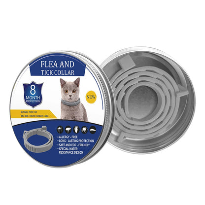 🔥🔥Coleiras ajustáveis contra pulgas e carrapatos para cães e gatos.🔥