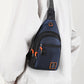 🎒 OFERTA POR TEMPO LIMITADO: 50% DE DESCONTO! ✨ Bolsa transversal impermeável com vários bolsos – Armazenamento organizado, alça ajustável, entrada para fone de ouvido 🌧️