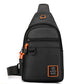 🎒 OFERTA POR TEMPO LIMITADO: 50% DE DESCONTO! ✨ Bolsa transversal impermeável com vários bolsos – Armazenamento organizado, alça ajustável, entrada para fone de ouvido 🌧️