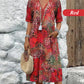 💥Promoção Imperdível de 2026: 50% de desconto🤩Vestido Safari Chic com Estampa de Leopardo