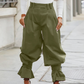 👖🎉 Calças femininas estilo «lanterna» com pregas e babados nas bainhas – Leves e arejadas – Perfeitas para o verão, para a praia ou para um look boho romântico – femininas e confortáveis 🌸