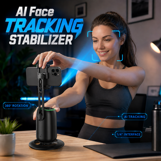 🔥Estabilizador de Rastreamento Facial com IA para Smartphones