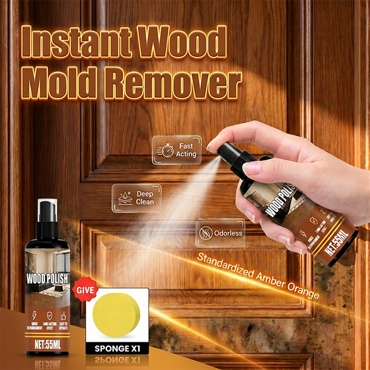 🥳PROMOÇÃO IMPERDÍVEL DE 2026🥳💞MAIS DE 50 MIL UNIDADES VENDIDAS!🌲🧴 50% DE DESCONTO! Spray Removedor de Mofo para Madeira – Remove instantaneamente manchas profundas e fungos. Seguro para todos os acabamentos. Restaura os veios naturais da madeira. 💪✨