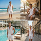 Conjunto de camisa sem mangas e shorts de linho masculino