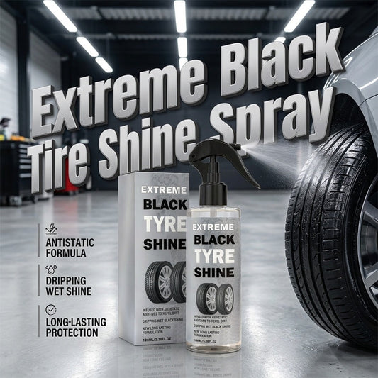 Spray de brilho para pneus com proteção de longa duração