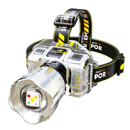Farol de LED de 5 cores com sensor de movimento