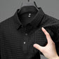 Camisa masculina texturizada de manga curta