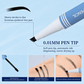 ✨ Diga adeus às sobrancelhas ralas e irregulares – Caneta de microblading 3D com ponta dupla para resultados naturais e duradouros! ✨