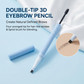 ✨ Diga adeus às sobrancelhas ralas e irregulares – Caneta de microblading 3D com ponta dupla para resultados naturais e duradouros! ✨