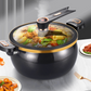 Panela de sopa de grande capacidade com revestimento esmaltado para micro-pressão
