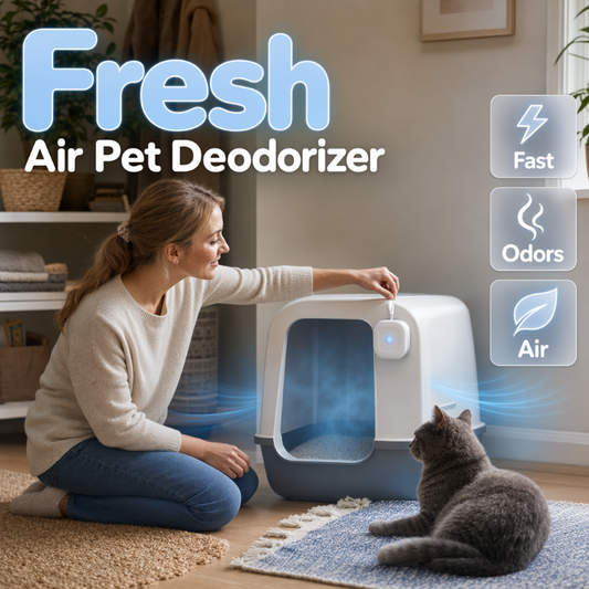 Eliminador de odores de animais de estimação inteligente com pega para pendurar.