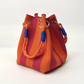 ⏳Oferta por tempo limitado com 50% de desconto⏰Bolsa Bucket em Tricô às Riscas👜