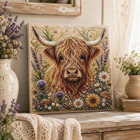 🎄🖤Compras antecipadas Black Friday e presentes de Natal💝🎁---🦉💛 Kit DIY de Arte com Pérolas de Vaca das Terras Altas – Artesanato relaxante para criar obras de arte costeiras deslumbrantes 📦
