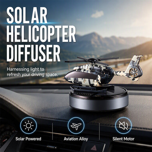 ⏳Difusor de aromas para carro helicóptero rotativo movido a energia solar