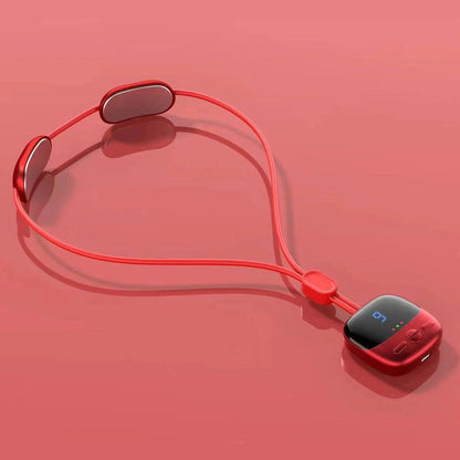 🧘50% DESCONTO JÁ! Massajador de pescoço portátil com aquecimento, estilo pendente, relaxante elétrico para o pescoço, com vários modos e definições de intensidade para alívio muscular no pescoço em casa, no escritório e em viagem.