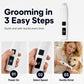 🔥Promoção Imperdível com 50% de desconto🔥 Lixador de unhas para animais de estimação com LED e indicador de bateria – Silencioso, USB-C, para cães e gatos 🐾