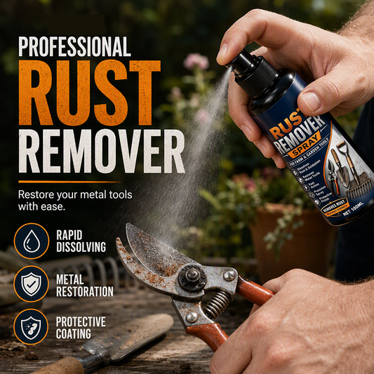 🔥Promoção Imperdível com 50% de desconto🔥 Spray Removedor de Ferrugem para Metal – Ajuda a Dissolver Ferrugem, 100ml, para Ferro e Aço 🔧