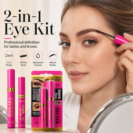 2-in-1 Mascara & Eyebrow Cream Set