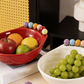 🔥🔥Divertida taça para snacks em formato de pé com garfos para fruta integrados