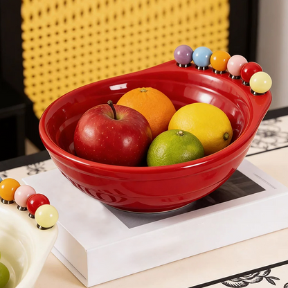 🔥🔥Divertida taça para snacks em formato de pé com garfos para fruta integrados