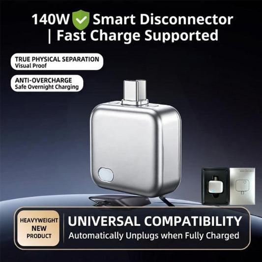 ⚡ Carregador rápido de 140 W ✅ Desconexão automática por IA e proteção da bateria | Carregamento seguro durante a noite 🔋