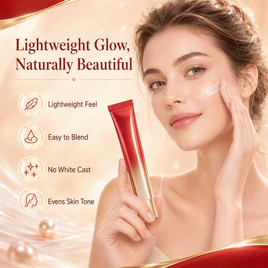 💡Creme aclarador 3 em 1 – Atenua as manchas da idade, reduz as linhas finas, proporciona uma luminosidade ligeira.
