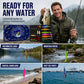 Calendário do Advento de Natal com Iscas Artificiais para Pesca, Conjunto de Caixas Surpresa com Iscas Minnow Popper.
