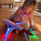 ✈️ 50% DESCONTO POR TEMPO LIMITADO! ✨ Avião de Brinquedo Elétrico com Som e Luzes LED – Sistema "Bate e Volta", Estimulação Sensorial e Resistente a Impactos 🎵