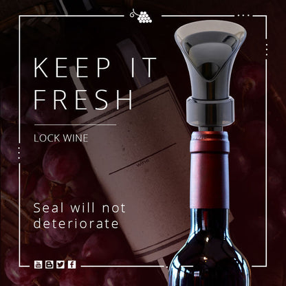📢📢50% DESCONTO!! ⏰Rolha de Vinho Tinto 2 em 1